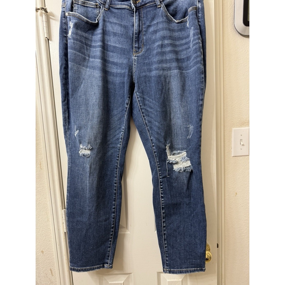 Judy Blue Jeans Womens Size 20W Blue Stretch Slim Fit Denim Dark Wash
